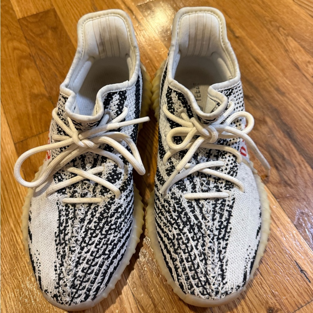 Yeezy Zebra Black and White Sneakers